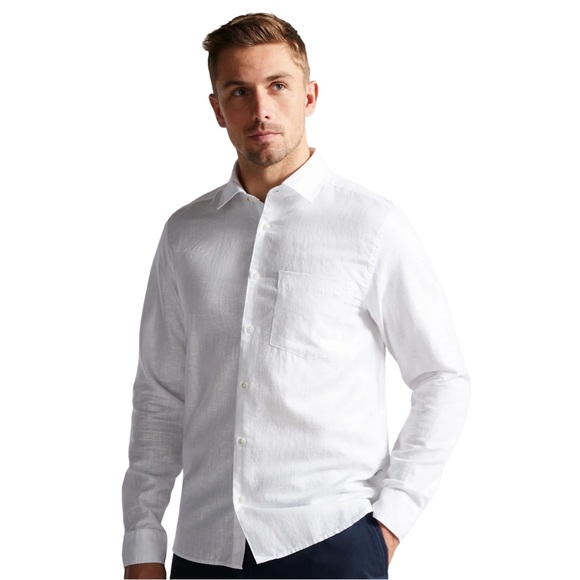 NWT Ted Baker London Remark Linen Shirt - Picture 1 of 3
